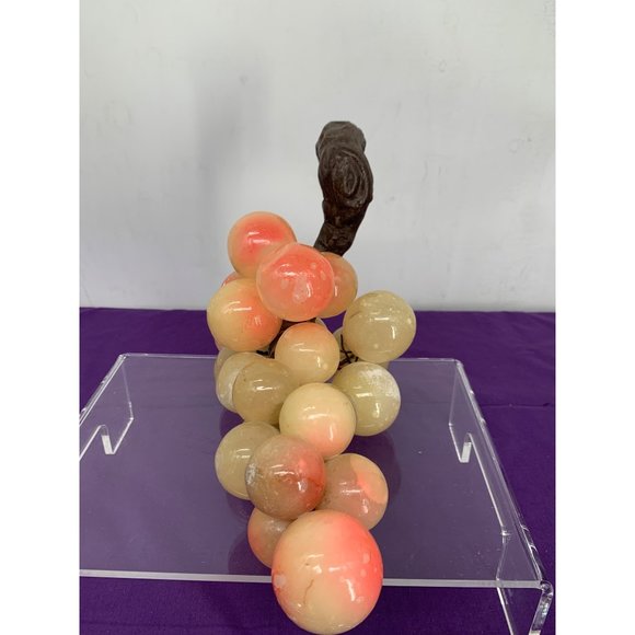 Alabaster Natural Stone Mid Century Modern Grapes Large - Picture 7 of 14